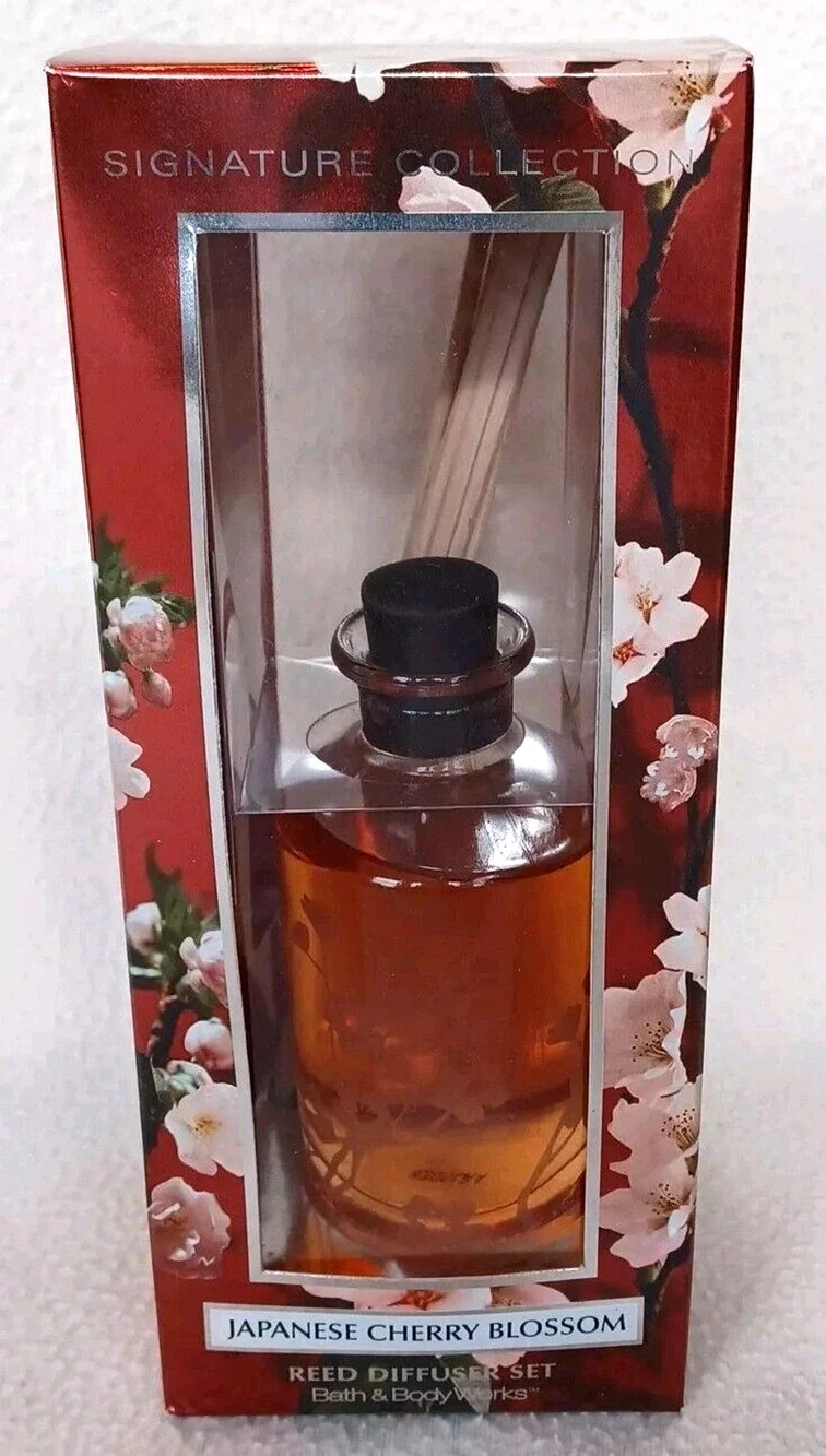 Bath & Body Works Slatkin JAPANESE CHERRY BLOSSOM Reed Diffuser Fragrance RARE